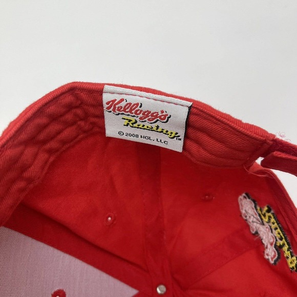 Jeff Gordon Hat Cap Kelloggs Racing #24 Nascar Red Blue Yellow Strapback - Picture 11 of 12
